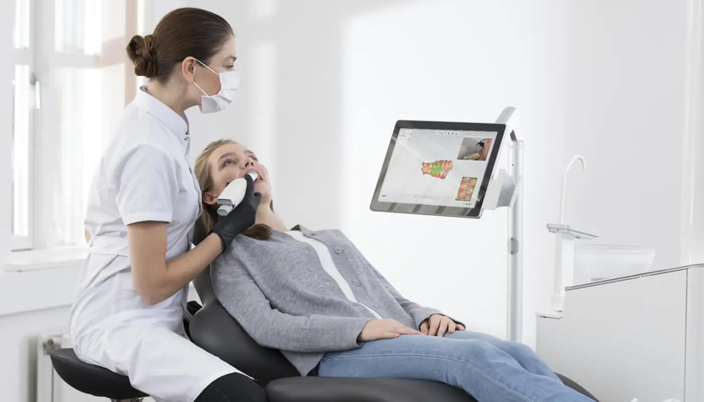 Intra-orale scanner: 3D scan van de mond